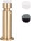 EVI HERRAJES Adjustable Brass Wall Door Stopper, Installation with Screw on Threaded Base (Matte Brass)