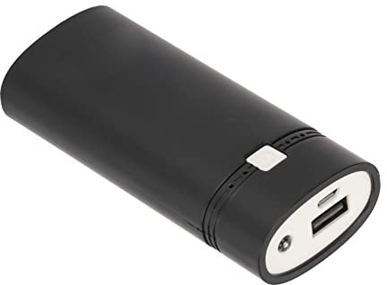 Power Bank Case Kit, 2X 18650 Cargador de Batería DIY Box, USB Power Bank Shell para Smartphone (Negro)