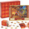 Advent Calendar 2024 Christmas Jigsaw Puzzle for Kids and Adults Xmas Gift,1008 Pieces Xmas Puzzles in 24 Box 24 Days Christmas Countdown Jigsaw Puzzles Santa Claus Puzzles for Home Wall Decor