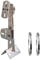 CTXSumTec CCTV Security Camera Corner Pole Corner Mounting Bracket with 2 Loops for Surveillance Camera, Dahua Bullet and PTZ Cameras(Stainless Steel, 26cm/10.2)
