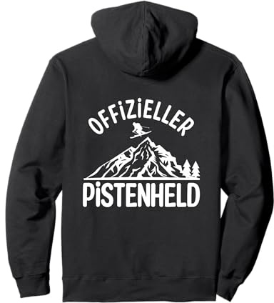 Offizieller Pistenheld Outfit für Skiurlaub Apres Ski Party Pullover Hoodie