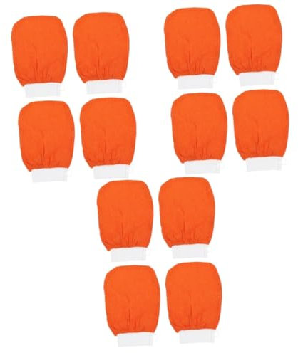 POPETPOP 12 Pcs Bath Gloves Bath Exfoliating Gloves Exfoliating Towel For Shower Double Sided Exfoliating Mitts Dead Shower Gloves Body Scrub Brush Loofah Massage Shower Wipe Viscose Fiber