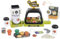 HOMCENT Kaffeemaschine Kinder, Rollenspiel Spielzeug mit Sound, Donuts Spielzeug und Tablett, 41 Teiliges Kaffeemaschine Spielküche Zubehör für Jungen Mädchen