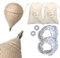 Janster®- Lot de 2 Toupies en Bois - Jeu Traditionnel avec Corde, Rondelle et Sac Cadeau pour Enfant et Adulte - Pointe en métal - Trompo en Bois -Pointe a Bille