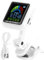 Gitarren-Clip-on-Tuner, Grip-Clip-on-Tuner für HD-Display, langlebiger, winkelverstellbarer Tuner für Musikinstrumente (AT-102 white)
