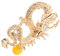 TOGEVAL Broche Dragon Rétro Broche Dragon Chinois Pour Femmes Hommes Broches Vintage Pour Femmes Col Châle Décoratif