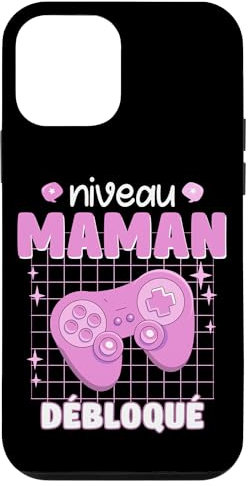 Enceinte Maman Niveau Maman Débloqué Geek en Cours 2025 Coque pour iPhone 12 mini
