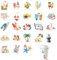 46 pcs Ästhetische Marine Stickers, Scrapbook Aufkleber Set, Urlaub Strandaufkleber für Sammelalbum, Basteln, Kid DIY Art Crafts, Koffer