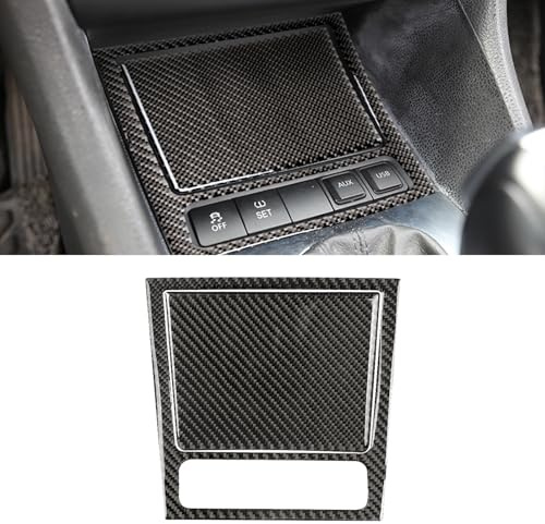 HLMNAKE Interior Sticker Abdeckung aus Carbonfaser, Auto Trim Tuning Dekoration Accessoires für 2008-2013 VW GOLF 6 (Aschenbecher)