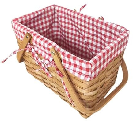 Kuntesetty Picknickkorb, Obstbrotkorb, Blumenkorb, Aufbewahrungskorb für Campingurlaub, S