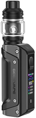 Geekvape Aegis Solo 3 Kit / S100 Mod Kit mit Z Subohm 2021 Tank (Z 0.2ohm / Z0.4XM Coil) 5.5ml externe 18650 Batterie Kein Batterie,Kein Nikotin (Schwarz)