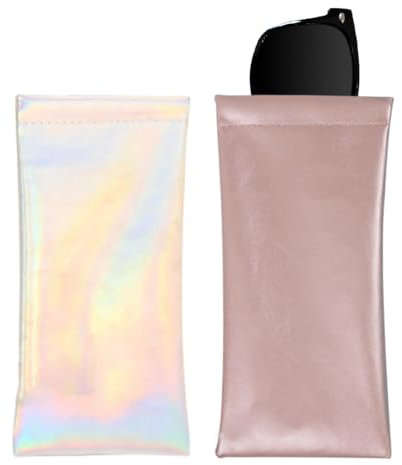 2 Pezzi Astuccio Sacchetto per Occhiali, Sacchetti per Occhiali, Custodia per Occhiali, Astuccio per Occhiali da Sole, Custodia Morbida per Occhiali da Sole Portatile