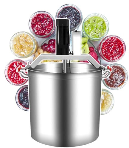 HCAUYNN Automatischer FüLlrüHrer, 40 L Saucenbereiter Aus Edelstahl, Kochtopf Mit SpiralrüHrer Zum Heizen,110V