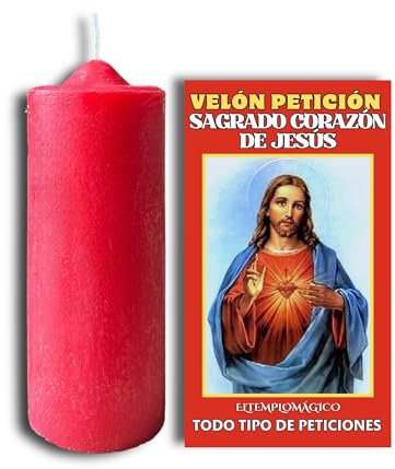 Kerze Heiliges Herz von Jesus auf Anfrage zum Schutz der Heiligen