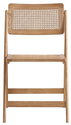 DOBESTS Klappstühle Holzstuhl Gartenstühle aus FSC Holz, klappstuhl mit Lehne, für Küche, Esszimmer, Wohnzimmer, Hausgebrauch, Outdoor, Braun