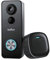 BOIFUN 2K Sonnette sans Fil avec Camera, De la Tête aux Pieds 180°, Sonnette sans Fil Exterieur Etanche, Vision Nocturne, Détection Humaine PIR, Détection IA Gratuite, 2,4 GHz WiFi