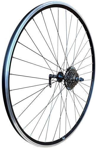 Baldy's 6 Speed 700c Road Racing Bike Rear Wheel BLACK Quick Release Hub