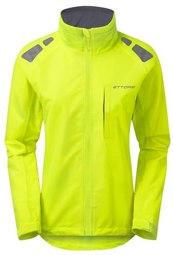 Ettore Damen Radfahrjacke Wasserdicht Atmungsaktiv Hohe Sichtbarkeit - Night Eagle Evo - Gelb - M