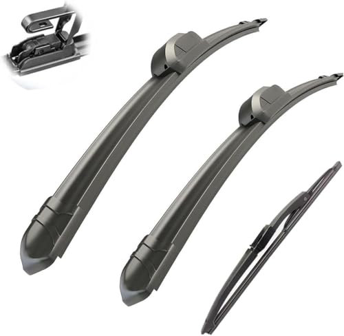 Escobillas Limpiaparabrisas para VW Fox Suran 2006-2012, Resistente al Desgaste Juego de escobillas limpiaparabrisas Delanteras y traseras
