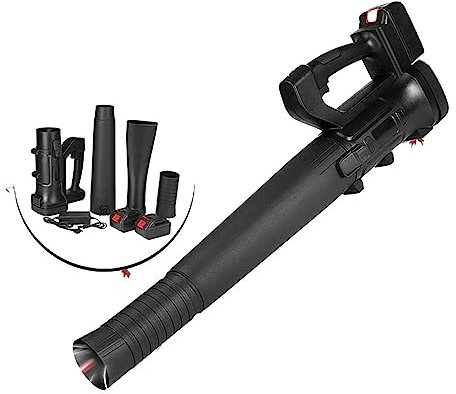HPHPH 2000W 6 Gear Cordless Leaf Blower， Cordless Blower Wind Pressure Electric Air Blower， Sweeper Garden Tools For 18V Battery Powerful
