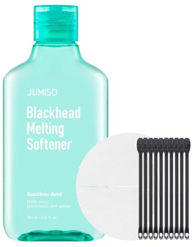 JUMISO Weichmacher-Set aus Baumwolle zum Entfernen von Mitessern, koreanische Porenpflege, Peeling mit Pha, Hamameliswasser, Teebaum und Zypresse, komplettes Set, 150 Stück
