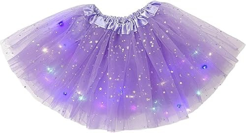 YUYWWAN Gonna Tulle Donna LED,30 CM Gonna Tulle LED per Bambina,Luminosa LED per Feste Carnevale Halloween Spettacolo Danza