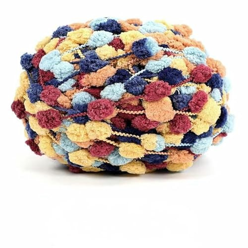 XHYXWN 2/4/6/8/10 Knäuel 100 g Pompon-Strickgarn, weich, flauschig, dick, zum Handstricken von Decken, Teppichen, Sofakissen und DIY-Taschen