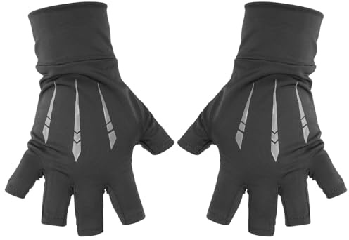 HOMOCONO Guanti Estivi Uomo e Donna Elastico di Ghiaccio, Antiscivolo e Antiusura, Protezione Uv, per Pesca e Sport All'aperto, 1
