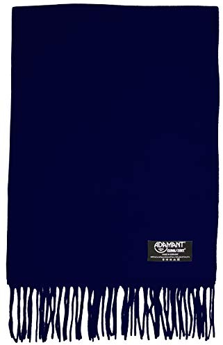 Schal Herren/Damen=Unisex 100% Climaxsoft (weich wie Kaschmir) STANDARD-MAß 30x180cm - MADE IN GERMANY (Dunkelblau)