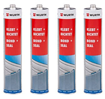 4 x 300 ml et de adhésive dichtstoff Beige sable Würth