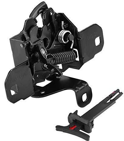Estink Loquet de Capot avec Poignée de Traction compatible avec IV, Métal et Plastique Noir, Pièce de Rechange Automobile 1J0 823 509E