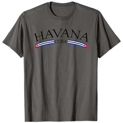 Kubanische Flagge Kuba Havanna Karibik Urlaub T-Shirt