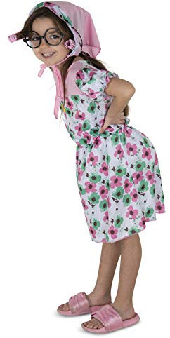 Dress Up America Kinder Oma Kostüm – 100 Tage Schule Verkleidung für Mädchen