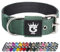 TSPRO Taktisches Hundehalsband, Robustes Halsband für Hunde mit Metallschnallenverschluss, 3,8 cm Breit, Verstellbar und Dick für Mittel bis Großgroße Hunde (Grün L)