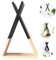 Nacnic Schwarz Nordisch Stil Wandregal | Dreieckiges Regal aus MDF-Holz | Kinderzimmer, Wohnzimmer und Baby-Regale | Groß Größe.