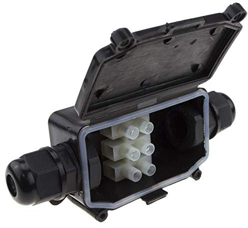 kenable Outdoor IP65 UV/Waterproof Junction Box Enclosure for Electric Cables