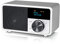 Kathrein DAB+ 1 Mini I DAB Plus Radio mit Akku I Digitalradio DAB+ & UKW mit Bluetooth, Aux 3,5mm I Küchenradio, Badradio I Tragbares Radio als Lautsprecher für Streaming I Retrodesign in Silber
