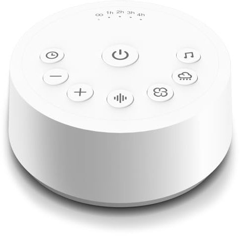 Color Noise Sound Machines Sleep White Noise Machine with 25 Soothing Sounds 32 Volume Levels 5 Timers and 4 Sound Categories and Memory Function for Kids Adults and Home