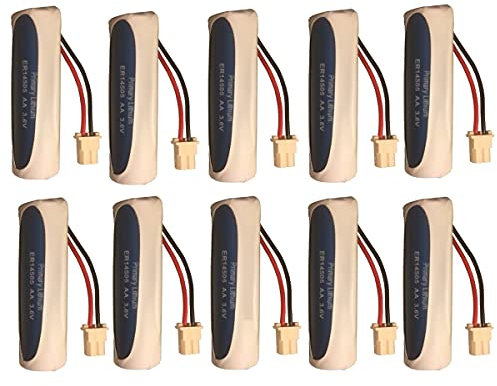 Maxxistore - HCB 10 Batterie antifurto allarme compatibile beghelli intelligent 8131 Litio - 3,6V - 2,6 Ah - LS14500 - ER14505 - Connettore Molex 5264-02