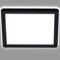 BRILONER - LED Deckenlampe mit indirektem Licht, flach, neutralweiße Lichtfarbe, Lampe, Deckenleuchte, Wohnzimmerlampe, LED Panel, Küchenlampe, Deckenbeleuchtung, 19x19x2,8 cm, Schwarz