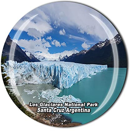 Los Glaciares Nationalpark Santa Cruz Argentinien Kühlschrankmagnet Kristall Touristen Souvenir Geschenkkollektion Kühlschrank Magnetischer Aufkleber
