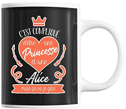 Mug Alice La Princesse | Tasse Prénom