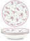 fanquare 20cm Rosa Porzellan Salatteller 4er Set, Dessertteller Königlich Vintage, Küche Pastateller, Salatschüssel aus Keramik