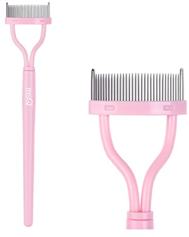 MSQ Wimpern Kamm Augenbraue Pinsel Wimpernkamm Lockenwickler Kosmetik Pinsel Brauen Mascara Applikator Tool