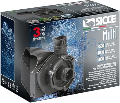 SICCE Multi 9000e Aquarium Pond Fountain Filter Pump [8300 LPH]