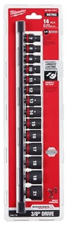 Milwaukee Electric Tool 14 Piece Shallow 3/8 Drive