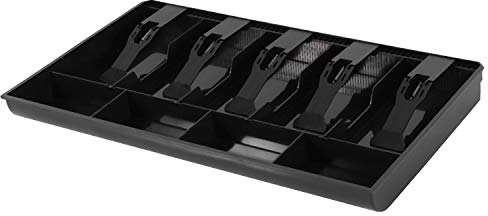 Ferleiss Geld Kasse Münzregister Einlage Tray Cashier Drawer Storage Cash Register Tray Box Classify Schwarz