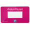 Parkwächter V1 Klebepads mit Parkscheiben-Folie für die elektronische Parkscheibe, 2 Stück, deutsch, pink