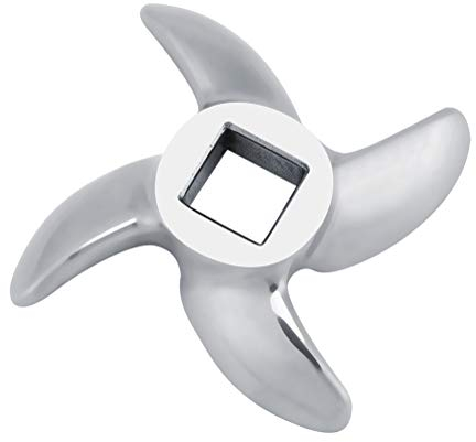 Tbest Lama per Tritacarne,Tritacarne Piastra Lama Inserto 1 Pezzo in Acciaio Inox Tritacarne Lama Tritacarne Coltello Accessori di Ricambio per Tritacarne (12#)