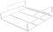 STOBOK Under Desk Shelf Organizer Iron Laptop Holder Hanging Book Storage Rack for Home Office Classroom Space-saving for Accessories Supplies